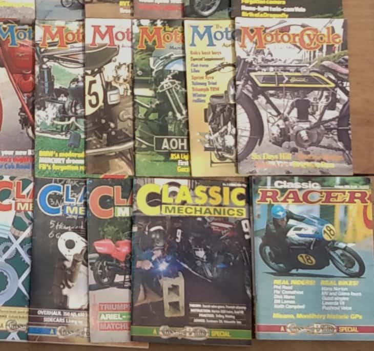 Vintage Classic Motorcycle Magazine 1981-84